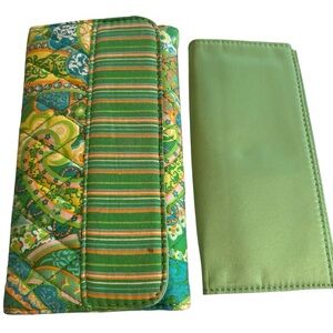 Cloth Wallet and Checkbook